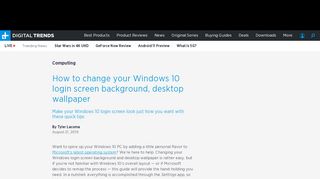 
                            1. How to Change Your Windows 10 Login Screen Background, Wallpaper