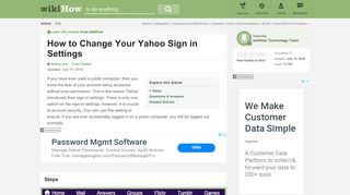 
                            6. How to Change Your Yahoo Sign in Settings: 8 Steps (with Pictures)
