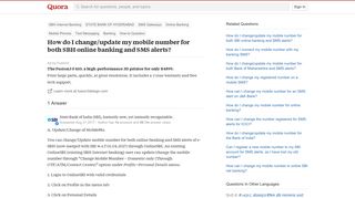 
                            9. How to change/update my mobile number for both SBH online banking ...