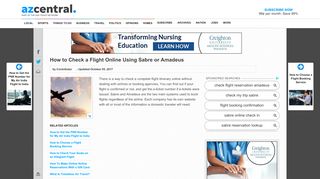 
                            11. How to Check a Flight Online Using Sabre or Amadeus | Getaway USA