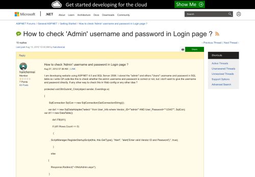 
                            7. How to check 'Admin' username and password in Login page ? | The ...