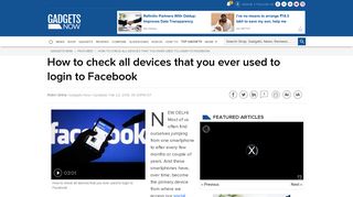 
                            5. How to check all devices that you ever used to login to Facebook ...