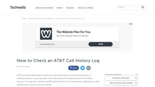 
                            12. How to Check an AT&T Call History Log | Techwalla.com