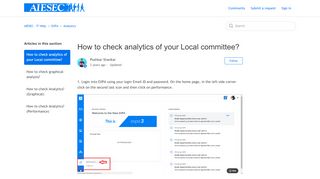 
                            9. How to check analytics of your Local committee? – AIESEC - IT Help