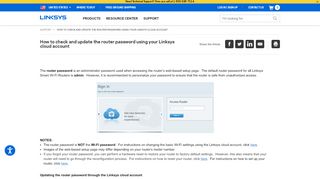 
                            11. How to check and update the router password using your Linksys ...