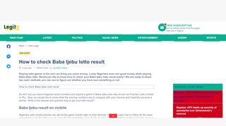 
                            10. How to check Baba Ijebu lotto result ▷ Legit.ng