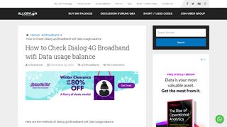 
                            10. How to Check Dialog 4G Broadband wifi Data usage balance - Tech ...