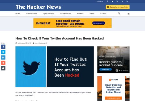 
                            7. How To Check If Your Twitter Account Has Been Hacked