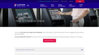 
                            5. How to check-in online - LATAM.com