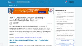 
                            9. How To Check Indian Army, DSC Salary Slip - Payslip Online ...