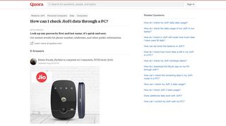 
                            5. How to check JioFi data through a PC - Quora