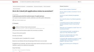 
                            6. How to check job application status in accenture - Quora