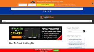 
                            2. How To Check Kodi Log File & Quickly Fix Errors - TROYPOINT.com