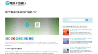 
                            1. How to check Kodi's log file | How to Media Center