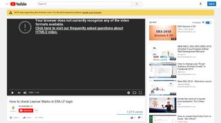 
                            10. How to check Learner Marks in ERA LF login - YouTube