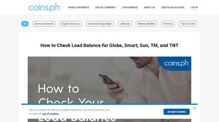 
                            9. How to Check Load Balance for Globe, Smart, Sun, TM ... - Coins.ph