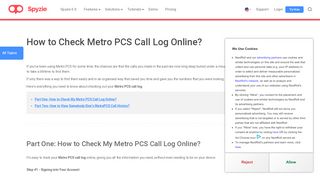 
                            11. How to Check Metro PCS Call Log Online? - Spyzie