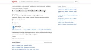 
                            8. How to check my BSNL Broadband usage - Quora