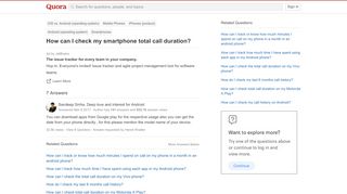 
                            12. How to check my smartphone total call duration - Quora