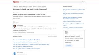 
                            13. How to check my Sodexo card balance - Quora