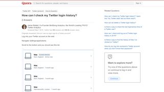 
                            4. How to check my Twitter login history - Quora