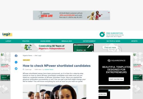 
                            11. How to check NPower shortlisted candidates ▷ Legit.ng