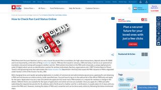 
                            11. How to Check Pan Card Status Online - HDFC Life