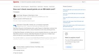 
                            11. How to check reward points on an SBI debit card - Quora