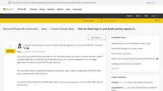 
                            8. How to check Sign-in and Audit activity reports in... - Microsoft Power ...