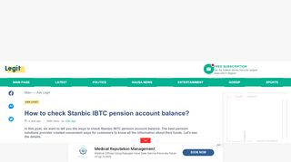 
                            4. How to check Stanbic IBTC pension account balance? ▷ Legit.ng