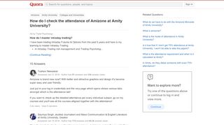 
                            7. How to check the attendance of Amizone at Amity University - Quora