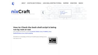 
                            3. How to: Check the bash shell script is being run by root or not - nixCraft