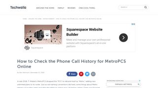 
                            9. How to Check the Phone Call History for MetroPCS Online | Techwalla ...