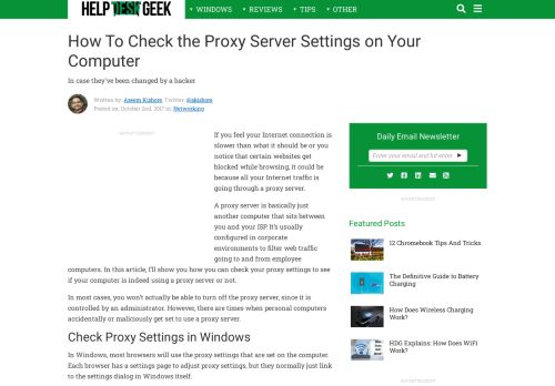 
                            5. How To Check the Proxy Server Settings on Your Computer