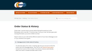 
                            6. How to check the status of an order – Newegg Knowledge Base
