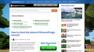 
                            10. How to check the status of Minecraft login servers? | Accelerated Ideas