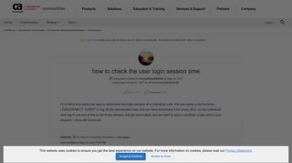 
                            2. how to check the user login session time | CA Communities