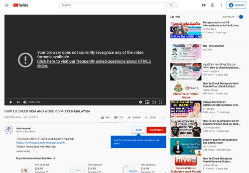 
                            13. HOW TO CHECK VISA AND WORK PERMIT FOR MALAYSIA - YouTube
