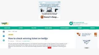 
                            7. How to check winning ticket on bet9ja ▷ Legit.ng