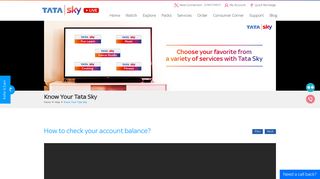 
                            12. How to Check Your Account Balance Using Tata Sky Remote | Tata Sky