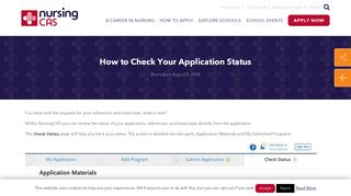 
                            11. How to Check Your Application Status | NursingCAS