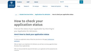 
                            4. How to check your application status - The University of Auckland