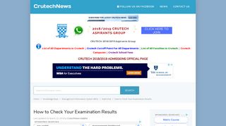 
                            5. How to Check Your CRUTECH Examination Results | Eduportal