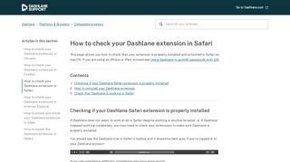 
                            13. How to check your Dashlane extension in Safari – Dashlane