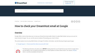 
                            4. How to check your DreamHost email at Google – DreamHost