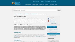 
                            7. How to Check your Email | Web Hosting Hub