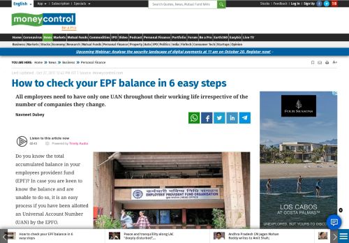 
                            7. How to check your EPF balance in 6 easy steps - Moneycontrol.com