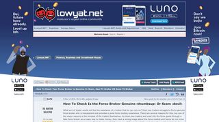 
                            8. How To Check Your Forex Broker Is Genuine Or Scam - Lowyat Forum ...