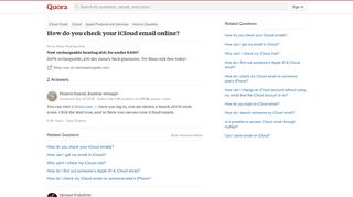 
                            13. How to check your iCloud email online - Quora