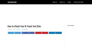 
                            13. How to Check Your N-Teach Test Date | N-Teach Test ... - InfomediaNG